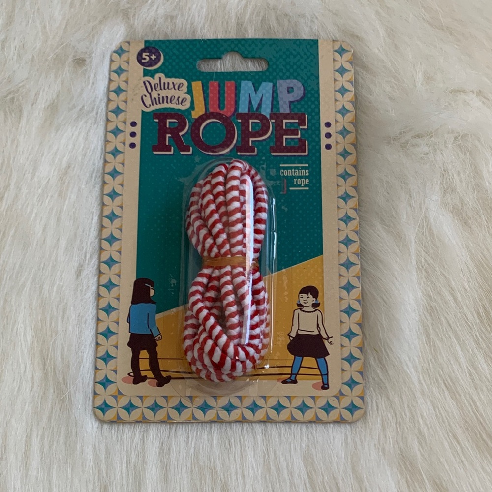 Deluxe Chinese Jump Rope - Red and White